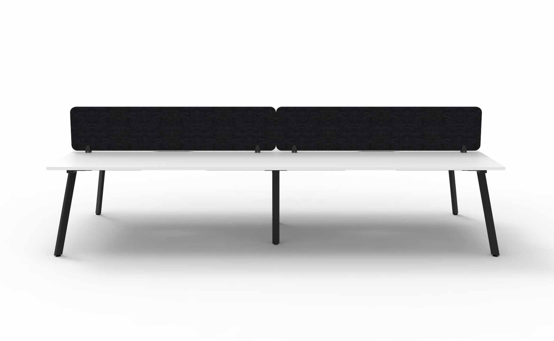 Eternity 4 Person Double Sided Workstation - with Eco Screen
